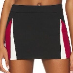 REVOLVE Red and Black Pencil Mini Skirt for Athletic Occasions